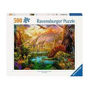 Jigsaw puzzle Land of the Dinosaurs, 500 pcs.