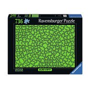 Puzzle Krypta Neongrün, 736 Teile.