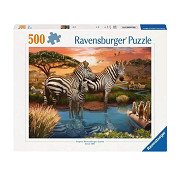 Jigsaw puzzle Zebras at the Watering hole, 1000 pcs.