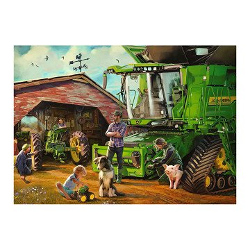 Jigsaw puzzle John Deere Then and Now, 1000 pcs.