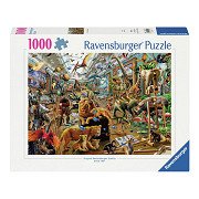 Ravensburger Puzzle Chaos in der Galerie, 1000 Teile.