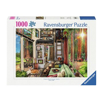 Jigsaw Puzzle Tiny House In Redwood Forest, 1000pcs.