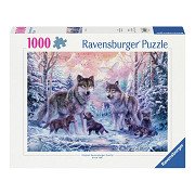 Ravensburger Puzzle Arktische Wölfe, 1000 Teile.