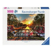 Jigsaw puzzle Cycling in Amsterdam, 1000 pcs.