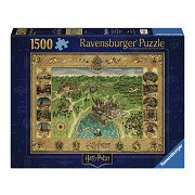 Legpuzzel Harry Potter De Kaart van Zweinstein, 1500st.