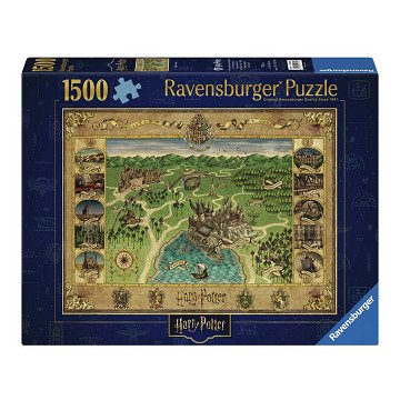 Puzzle Harry Potter Die Karte von Hogwarts, 1500 Teile.
