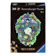 Holzpuzzle Kuckucksuhr, 300 Teile.