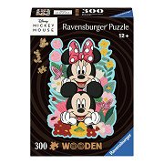 Holzpuzzle Mickey Mouse und Minnie Mouse, 300 Teile.