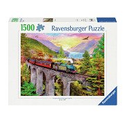 Puzzle Zugfahrt Im Herbst, 1000 Teile.