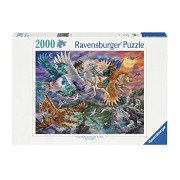 Jigsaw puzzle Auf Dem Pegasus Durch Die Lufte, 2000pcs.