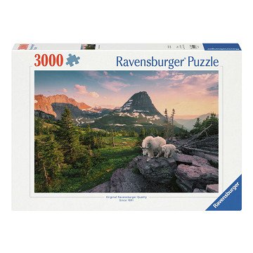 Puzzle Almbock Mit Baby, 3000 Teile.