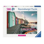 Jigsaw puzzle Bootshauser in Smogen, Sweden, 500 pcs.