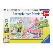 Ravensburger Legpuzzel Prince & Princess, 2x12 st.