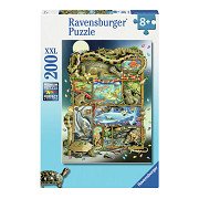 Puzzle XXL Reptilien, 200 Teile.