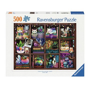 Jigsaw puzzle Cubby Cats And Succulents, 500 pcs.