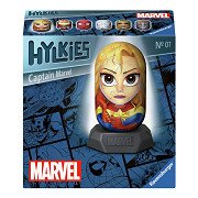 3D-Puzzle Hykkies Marvel Captain Marvel, 54 Teile.