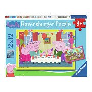 Jigsaw puzzle Peppa Pig, 2x12 pcs.