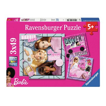 Jigsaw puzzle Barbie Inspire The World, 3x49 pcs.