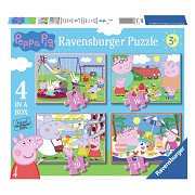 Jigsaw puzzle Peppa Pig 4in1, 24 pcs.