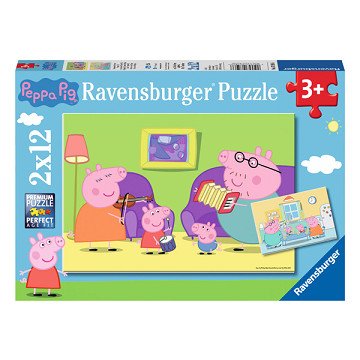 Jigsaw puzzle At home with Peppa Pig, 2x12 pcs.