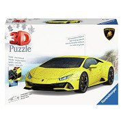 3D-Puzzle Lamborghini Huracan Evo Giallo, 108 Teile.