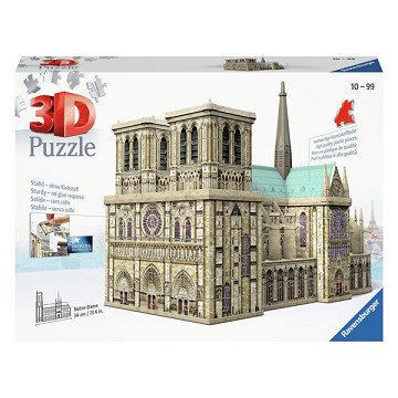 3D Puzzel Notre Dame Parijs, 216st.