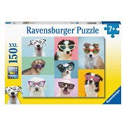 Puzzle XXL Lustige Hunde, 150 Teile.