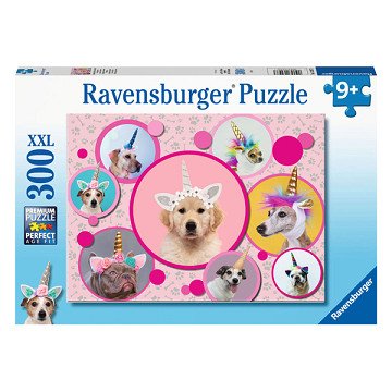 Jigsaw Puzzle XXL Cute Unicorn Dogs, 300 pcs.