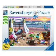 Puzzle Strandabend, 500 Teile.