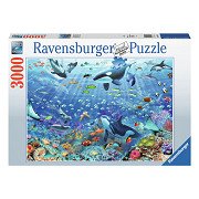 Puzzle Bunte Unterwasserwelt, 3000 Teile.