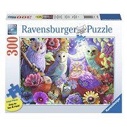 Jigsaw puzzle Beautiful Night Owls, 300 pcs.