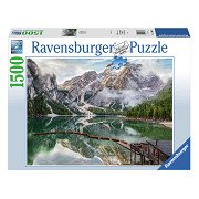 Puzzle Italienische Landschaften Pragser Wildsee, 1500 Teile.