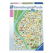 Jigsaw Puzzle Map Of Seville, 1000pcs.