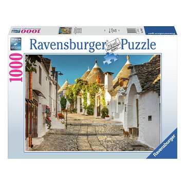 Puzzle Italienische Landschaften Alberobello, 1000 Teile.