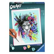 CreArt Paint by Numbers - Boho Lion