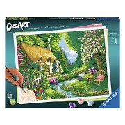 Ravensburger CreArt Schilderen op Nummer - Cottage Garden
