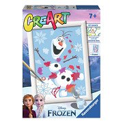 CreArt Painting by Numbers - Disney Frozen Cheerful Olaf