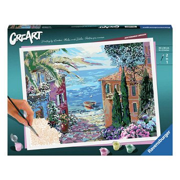 CreArt Painting by Numbers - Mediterranean Landscape