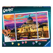 CreArt Painting by Numbers - Sunset in Rome