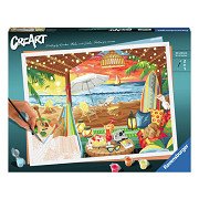 CreArt Painting by Numbers - Cozy Cabana