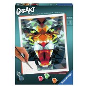 CreArt Painting by Numbers - Polygon Tiger