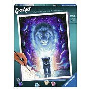 Ravensburger CreArt Schilderen op Nummer - Lion Jojoesart