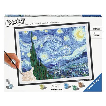 CreArt Paint by Numbers - The Starry Night Van Gogh