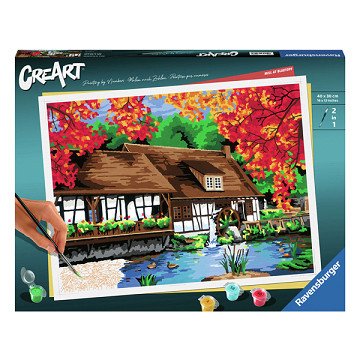CreArt Painting by Numbers - Mill in Blautopf