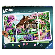 CreArt Painting by Numbers - Waterside Cottage