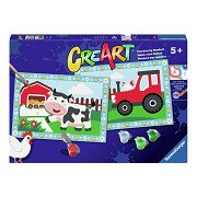Ravensburger CreArt Paint by Numbers - Tractor With Scenery