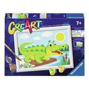 CreArt Paint by Numbers - Crocodile