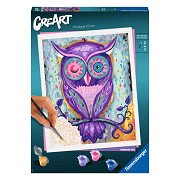 CreArt Paint by Numbers - Dreaming Owl