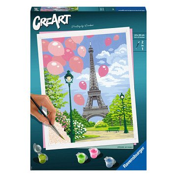 CreArt Schilderen op Nummer - Spring in Paris