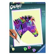 CreArt Paint by Numbers - Zebra